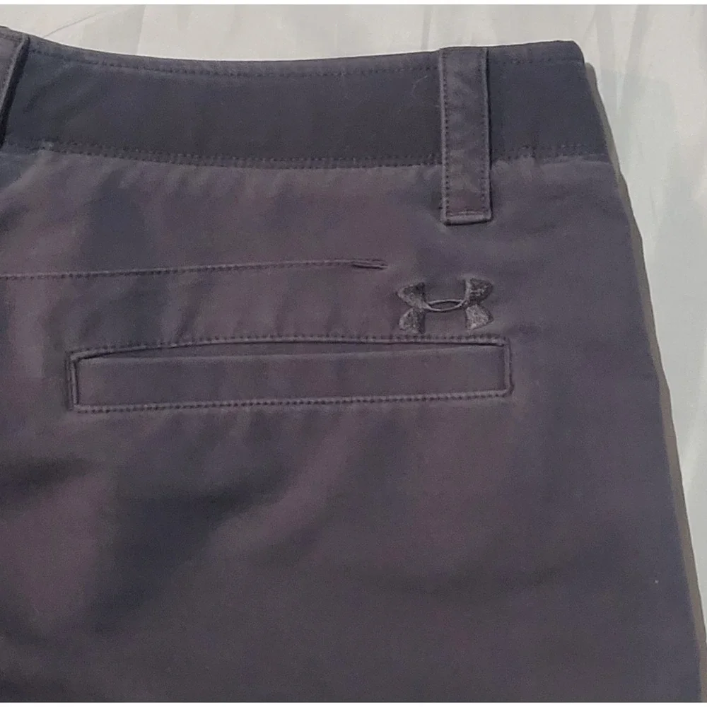 Under Armour Match Play Mens 32 Black Golf‎ Shorts HeatGear Stretch UA